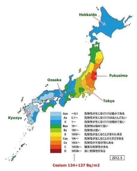 여러 가지 일본 방사능 지도.jpg | 인스티즈