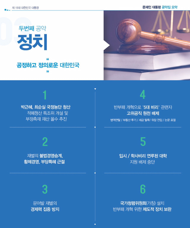 제 19대 대한민국 문재인 대통령 공약집 요약 | 인스티즈