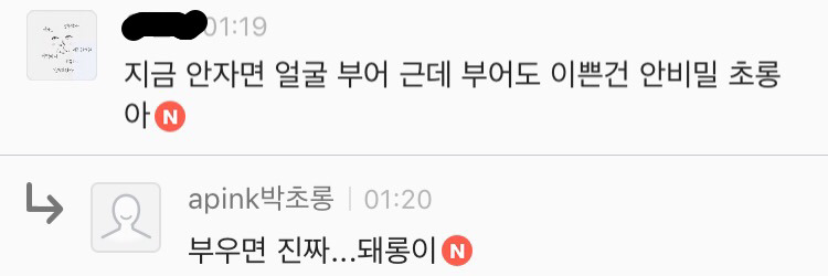 [에이핑크] 오늘자 팬카페 열활중인 보미랑 초롱이 | 인스티즈