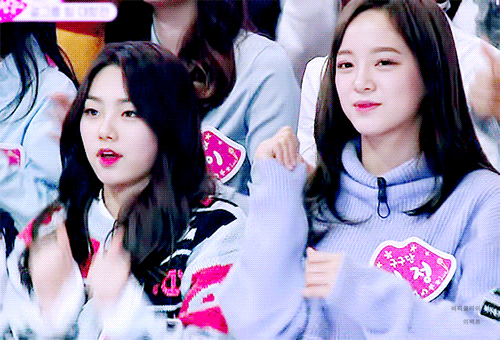 김세정 강미나 엄지척.gif | 인스티즈