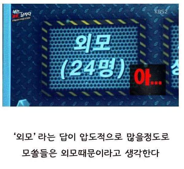 애인이없는이유는 단지 외모때문일까? | 인스티즈