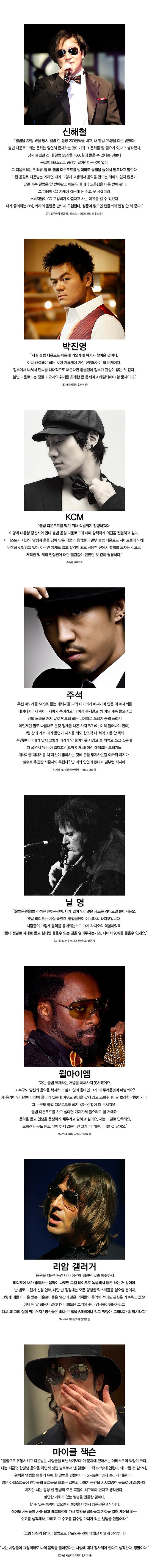 음악 불법다운에 대한 뮤지션들의 생각 | 인스티즈