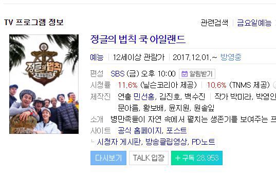 중장년층 노려서 잘나가고 있는 SBS예능 | 인스티즈