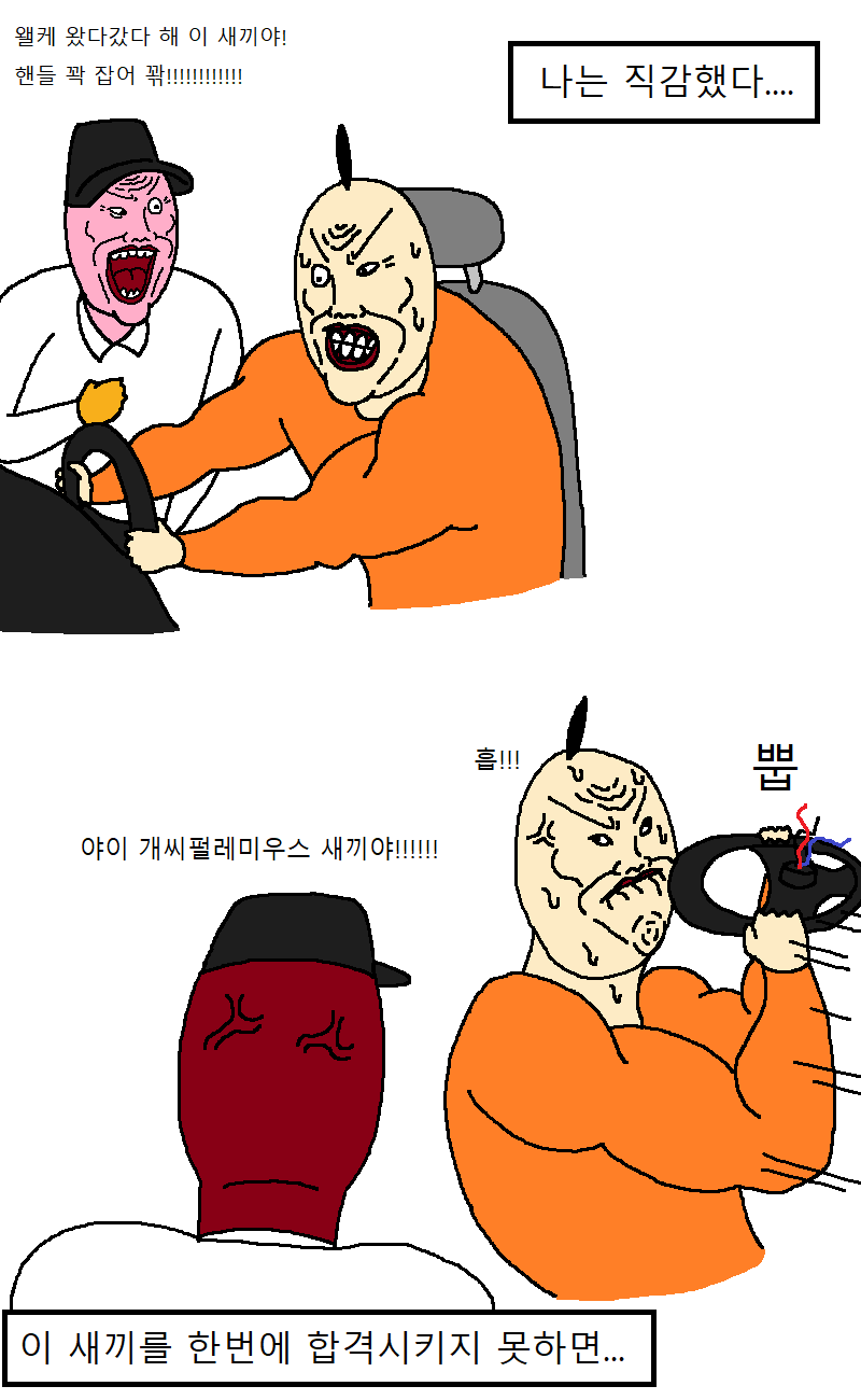 운전학원에서 운전교육 받는 만화.jpg | 인스티즈