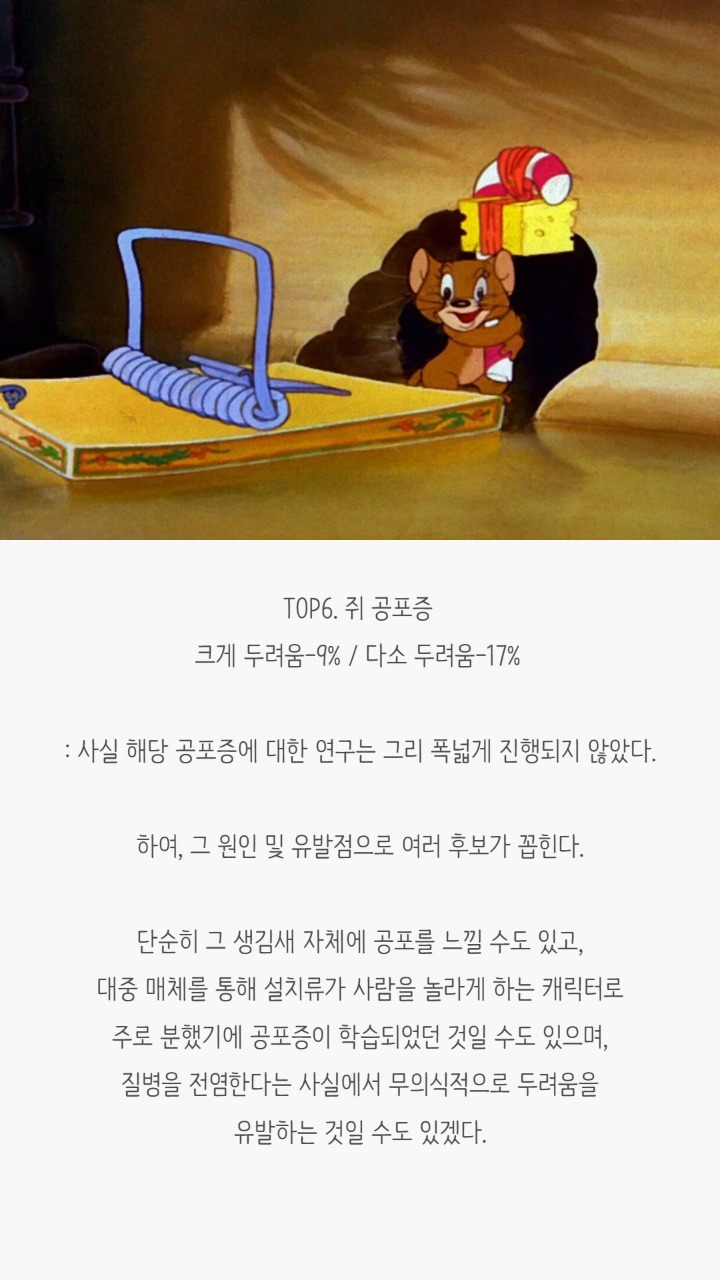 사람들이 겪는 공포증(무서운 사진 없음) | 인스티즈