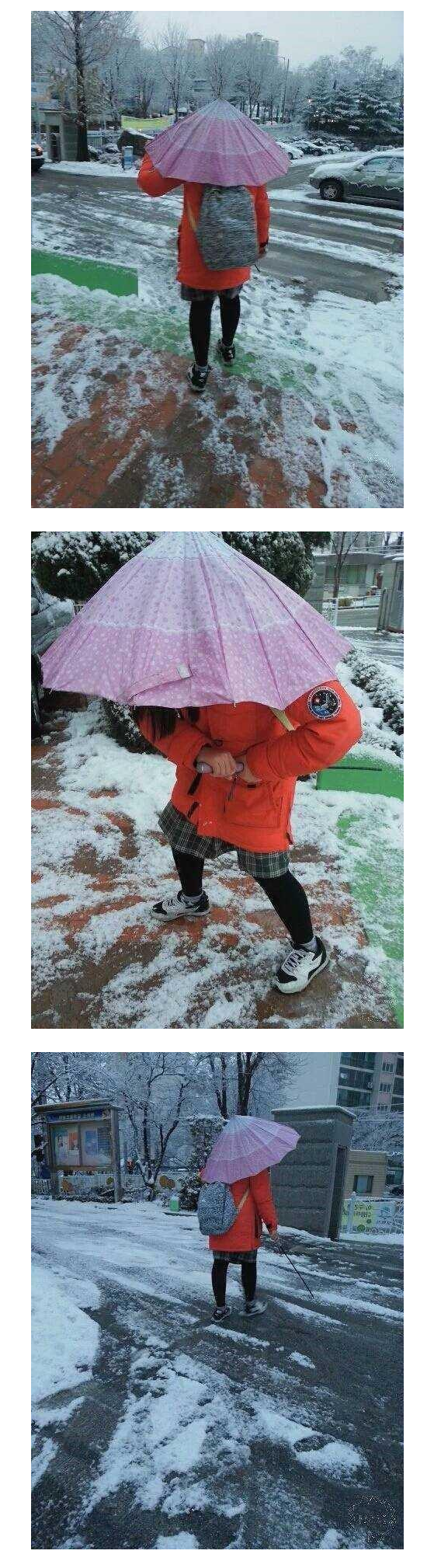  우산이 고장난 여고생 | 인스티즈