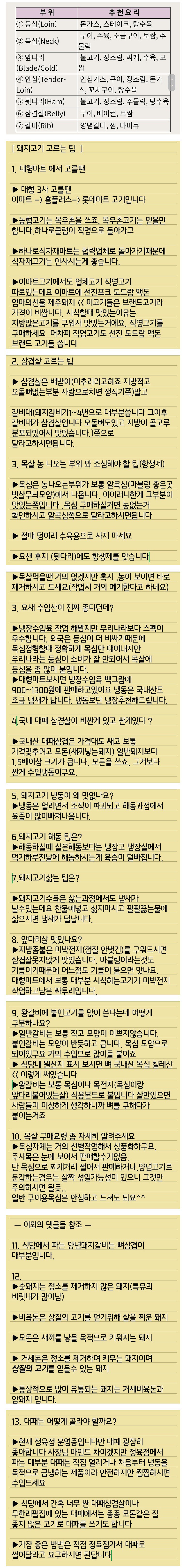 돼지고기 고르는 팁!.jpg | 인스티즈